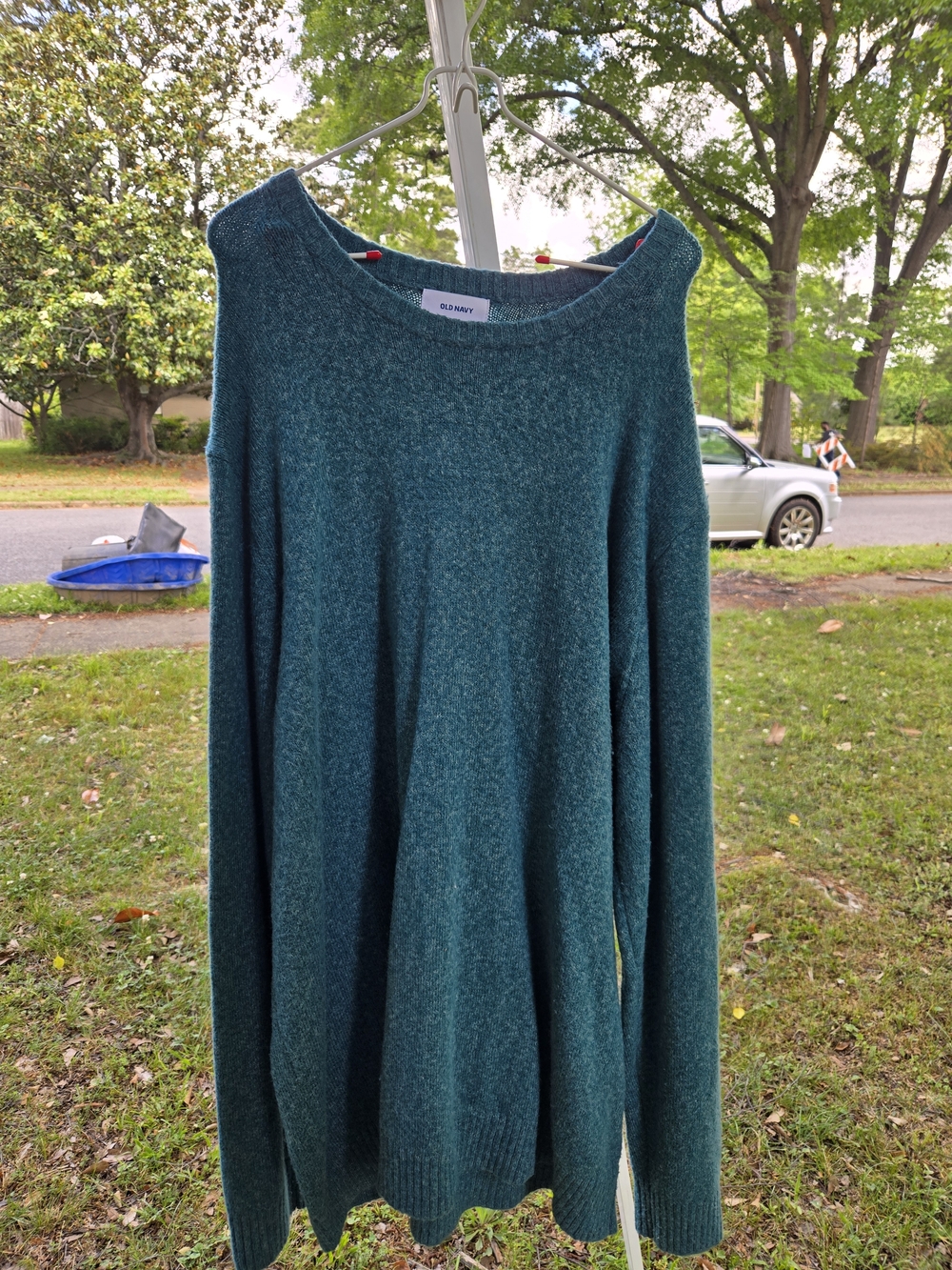 Old Navy Teal Green Lightweight Crewneck Sweater